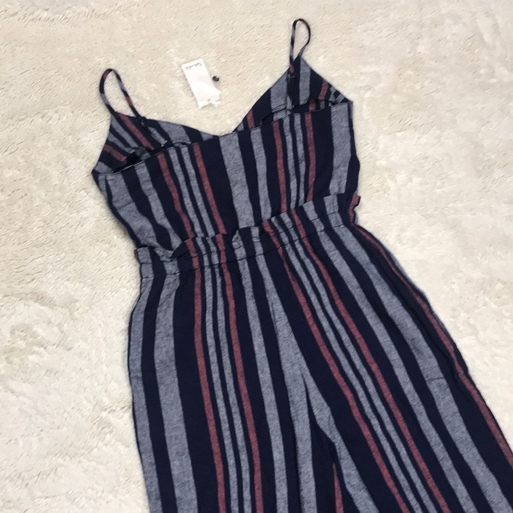 NWT Splendid Linen Stripe Jumpsuit - Picture 4 of 8